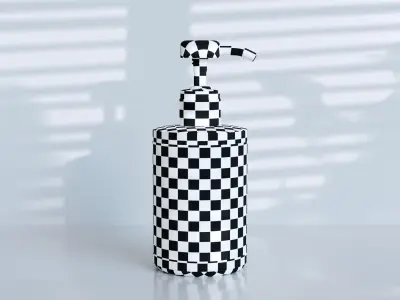 Luxurious Body Lotion Bottle Low-poly 3D model