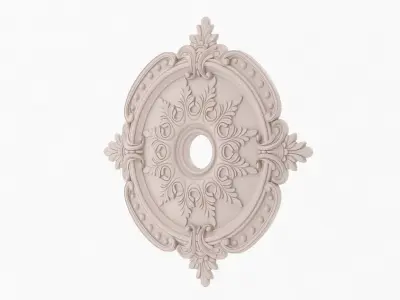 Classic Ceiling Medallion 17 3D model