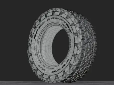 BF Goodrich All Terrain off road tire 3D model