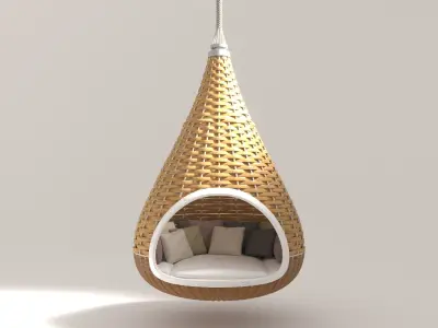 DEDON Nestrest Hanging Lounger Low Poly 3D model