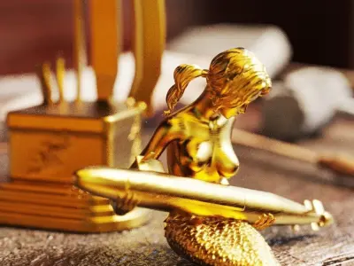 Mermaid carrying a submarine 3D print model