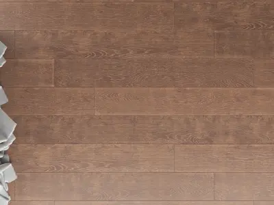  Wood floor Oak Rotec Brushed 3D model