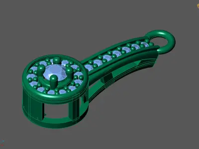 Women Pendants 3DM STL Pendant Renders Details 3D print model 3D print model