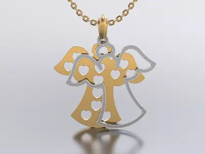 angel pendant 3D print model