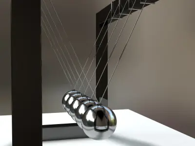 Newton s Cradle Free 3D model