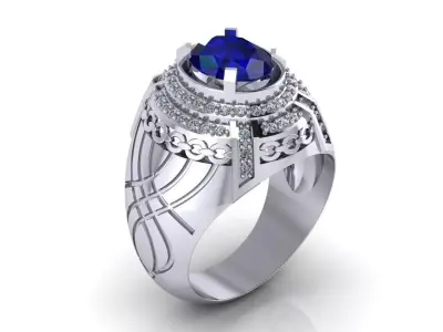 Men Rings Fashion 003 3D print model