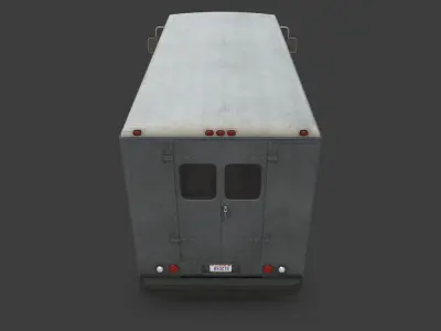 Step Van Low-poly 3D model