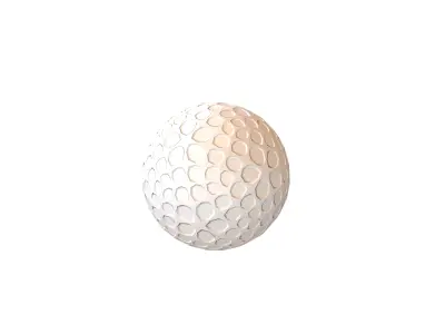 Golf Ball v1 001 Free low-poly 3D model