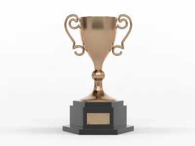 Trophy Cup Collection 3D model shop