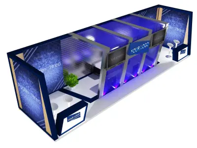  Booth Exhibition Stand a431a 3D model