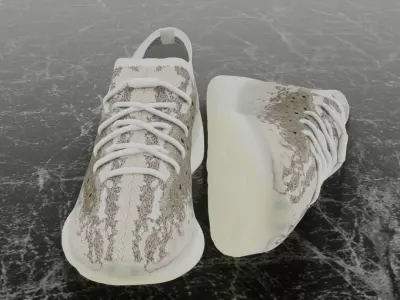 ADIDAS YEEZY BOOST 380 PYRITE 3D SHOES 3D model
