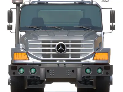 Benz Zetros Low-poly 3D model