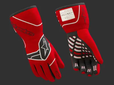 Alpinestars TECH-1 RACE V2 GLOVES 3D model