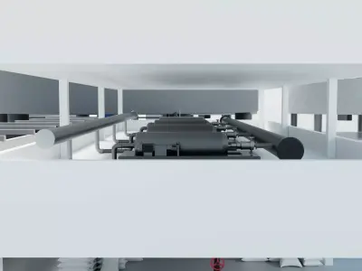 Water Treatment Plant CEPT Low-poly 3D model