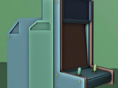 Game Machine sci-fi Low-poly 3D model