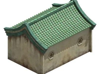 gAME Partial house on the back 13 3D model