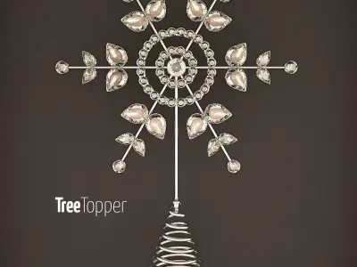 Glass Snowflakes 3D model