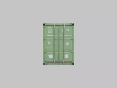 Detailed Shipping Container 3D Model Low-poly 3D model