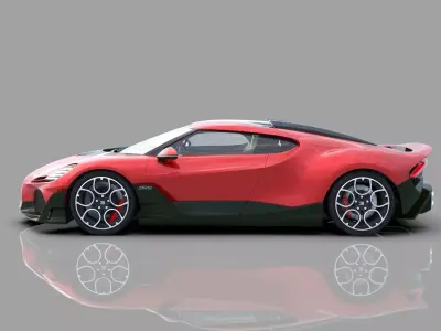 Bugatti Brouillard HQinterior  3D model