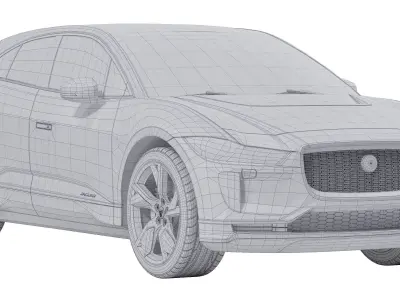 Jaguar I-PACE 2023 3D model