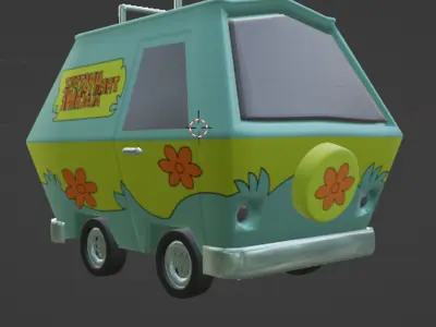 Mystery Machine - Low Poly Low-poly 3D model
