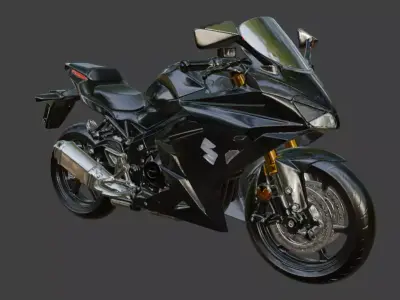 Suzuki Motorcycle 3D Model 3D model