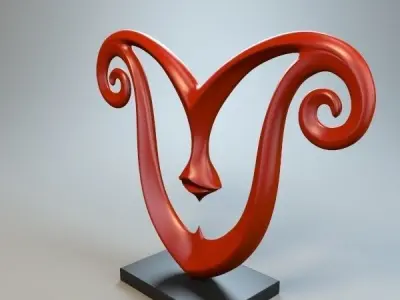 Abstract Figure 3D model 24