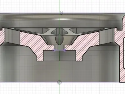 1 10 Fifteen52 Penta Rc Drift Wheel 3D print model