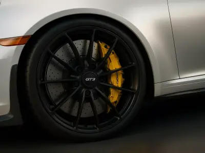  Porsche 911 car Low-poly 3D model