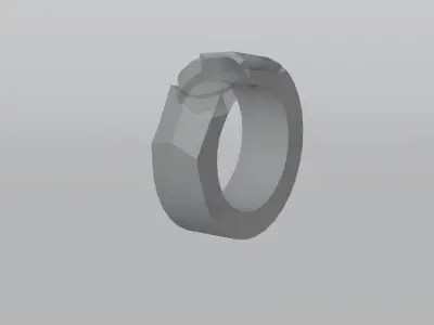 Emerald Ring 3D Model - Luxurious and Expensive Free low-poly 3D model