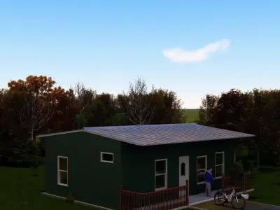 Small Apartment 3D House plan  Low-poly 3D model buy
