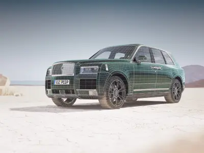 Luxury SUV unbranded 3D model