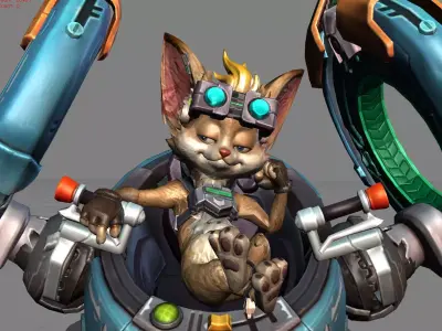 Chip Nexus Engineer Low-poly 3D model