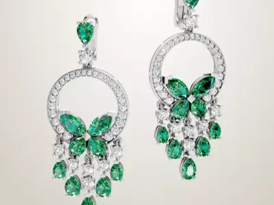 Graff earring 3D print model