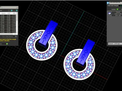 Earrings 61433 3D print model