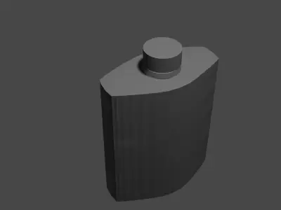 Small Plastic Car Product Style Bottle  Free 3D model