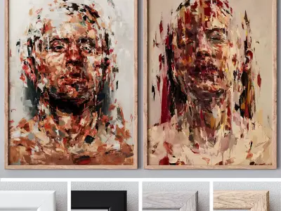 Photo Frames Set 430 3D model