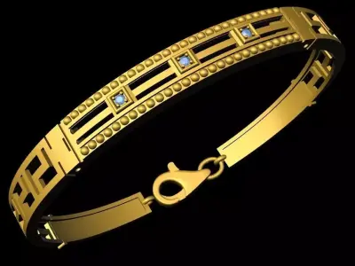 Bracelet for men 3D model purchase