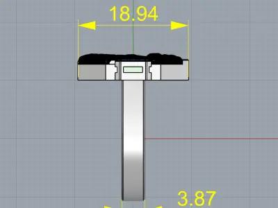 Carrera y carrera Ring - HEXAGON 3D print model