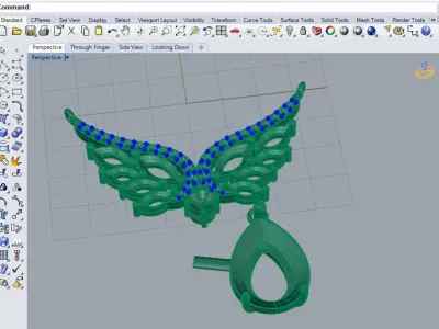 Angel Wing Pendant 3D print model