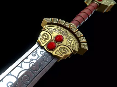 Sword of Heaven Low-poly 3D model