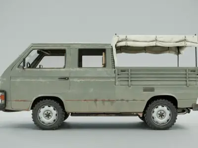 PBR 3D Model - Volkswagen T3 3D model