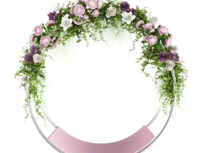 Hanging swing chair Low-poly 3D model