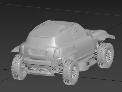 MINI John Cooper Works Rally Plus Dakar 3D print model