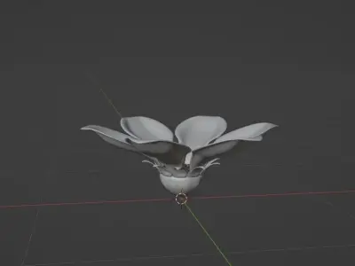 Glass Flower 3D model