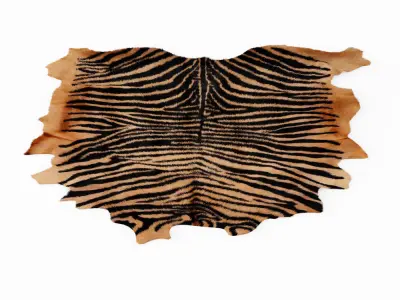 Four rugs from animal skins 03 3D model