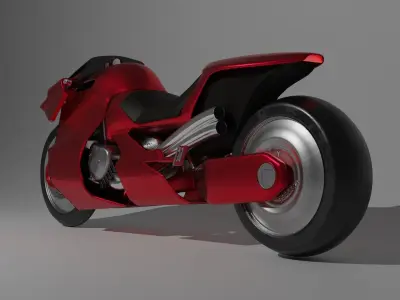 Cyberpunk style Motorbike Free 3D model