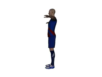 Human Football player 3D model