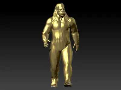 Bigfoot Pendant 3D print model