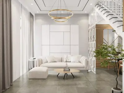 Modern Duplex Apartment Interior SketchUp 3D Model 3D model